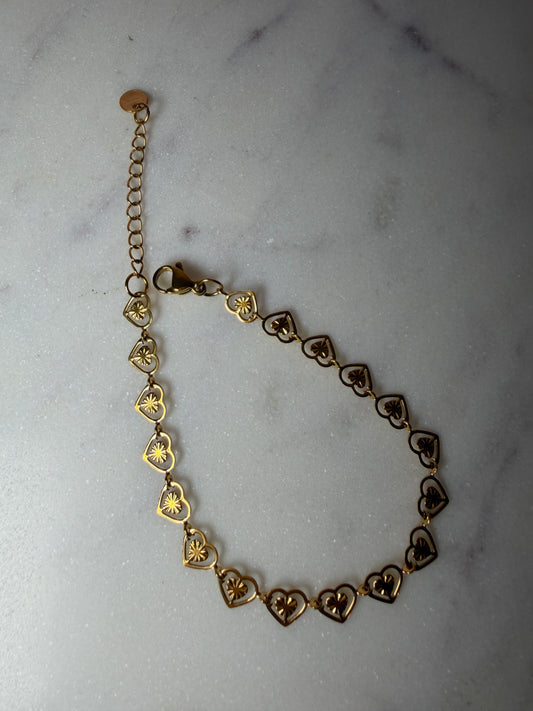 Vintage Hearts Bracelet